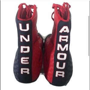 UNDER ARMOUR Highlight Football Cleats Blue Red 14